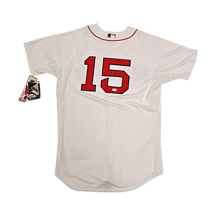 Dustin Pedroia Boston Red Sox Autographed Signed Majestic Jersey JSA COA