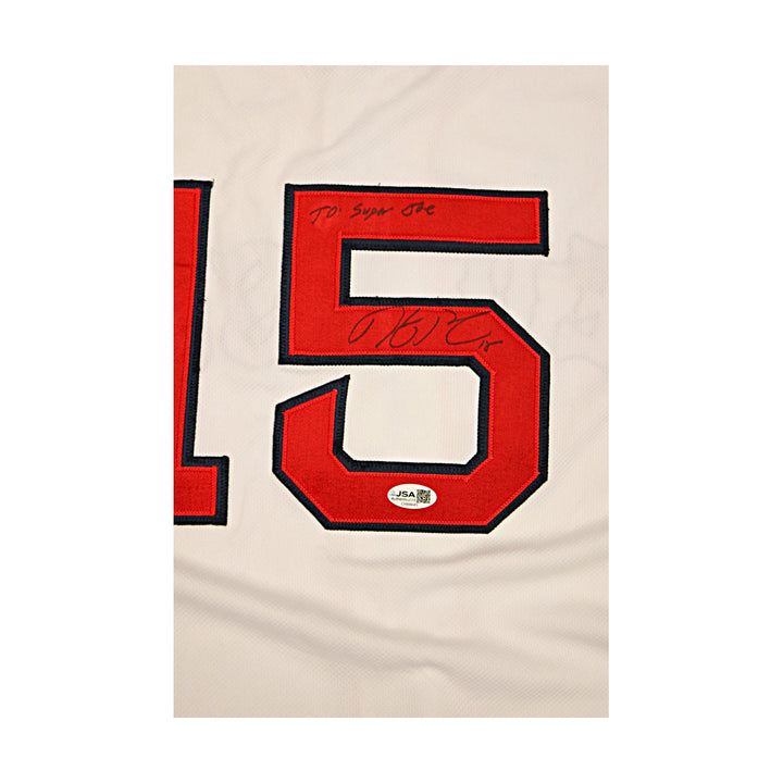 Dustin Pedroia Boston Red Sox Autographed Signed Majestic Jersey JSA COA