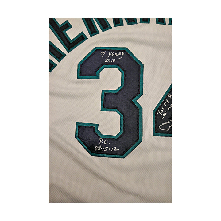 Felix Hernandez Mariners Autographed Signed Personalized Majestic Jersey JSA COA