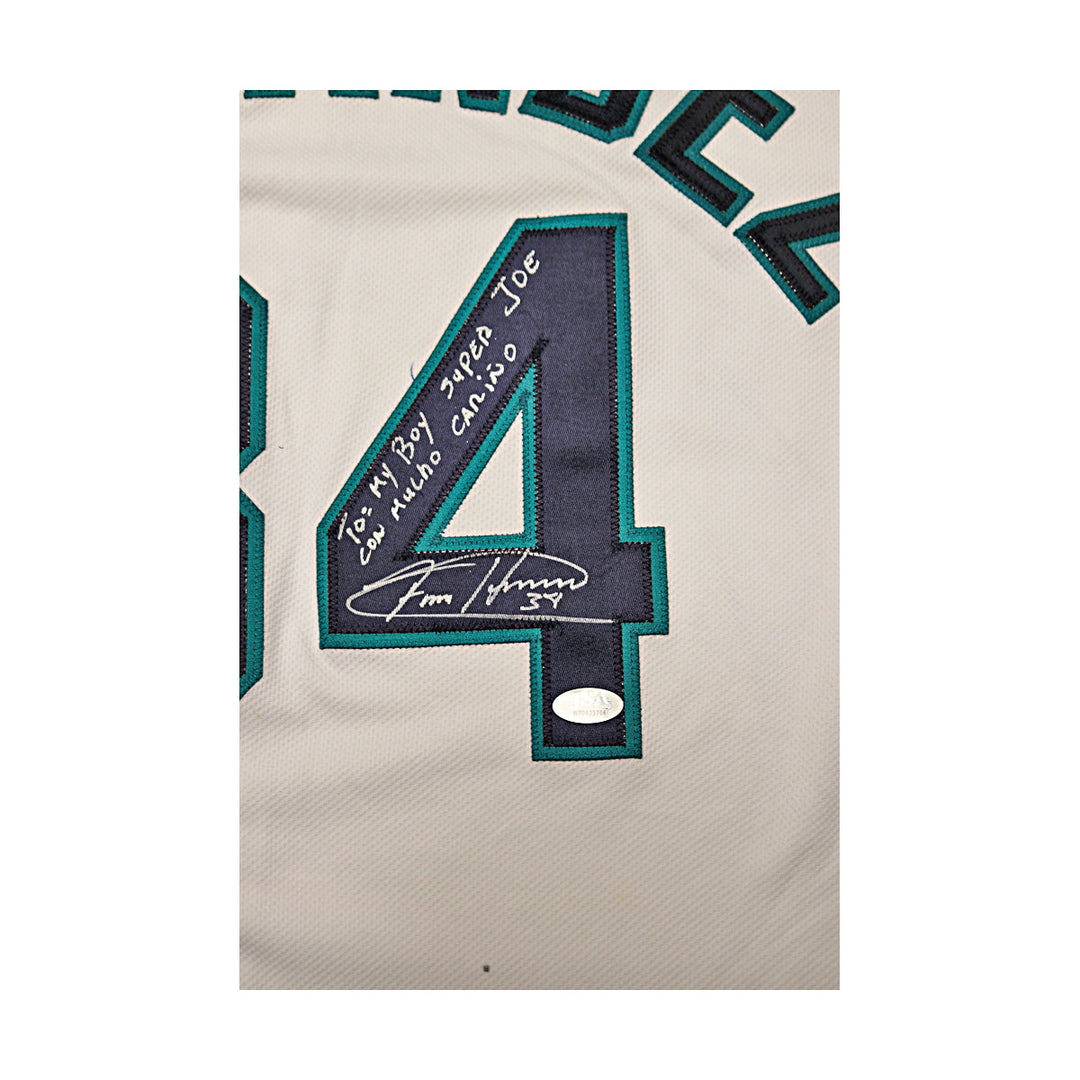 Felix Hernandez Mariners Autographed Signed Personalized Majestic Jersey JSA COA