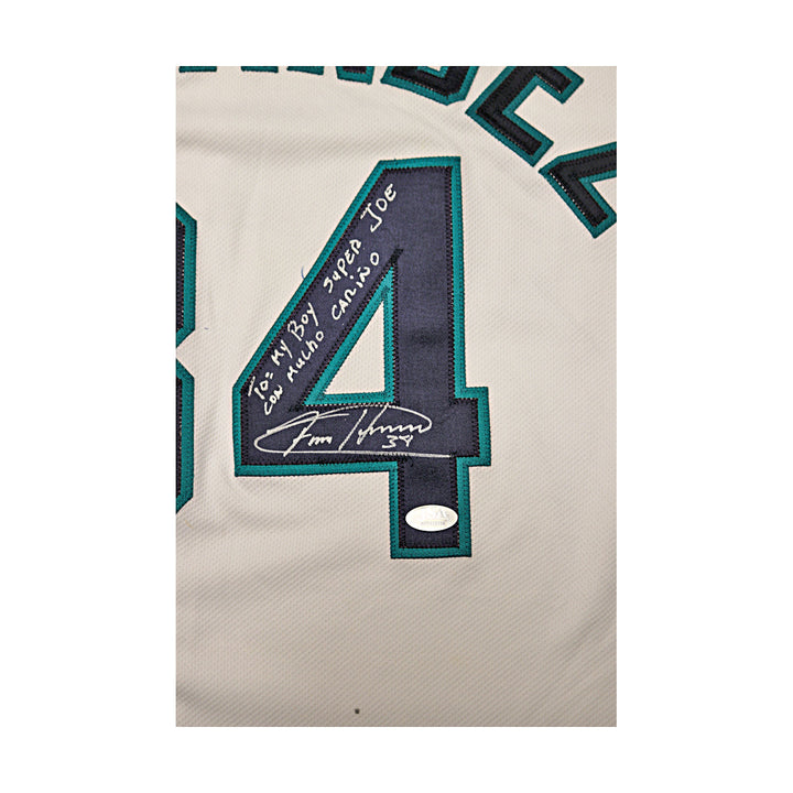 Felix Hernandez Mariners Autographed Signed Personalized Majestic Jersey JSA COA
