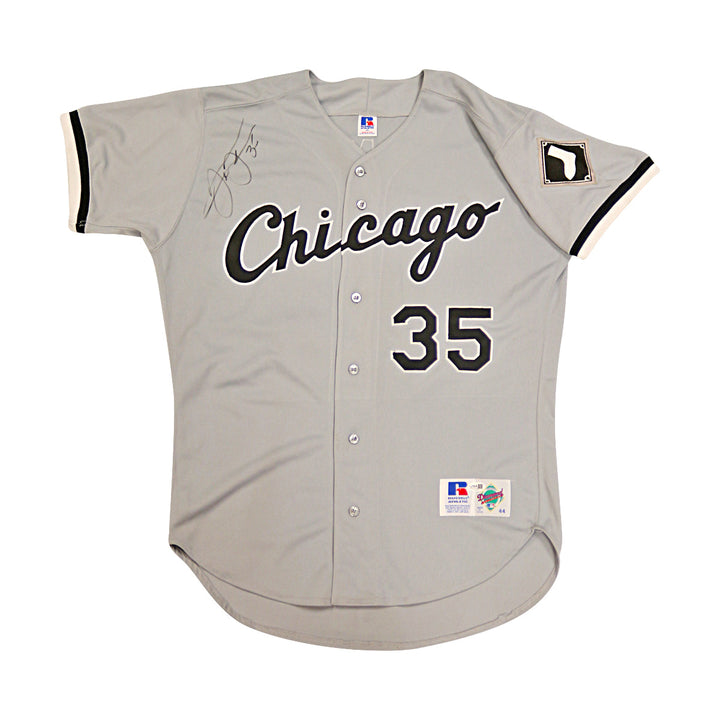 Frank Thomas White Sox Autographed Signed Russell Authentic Grey Jersey JSA COA