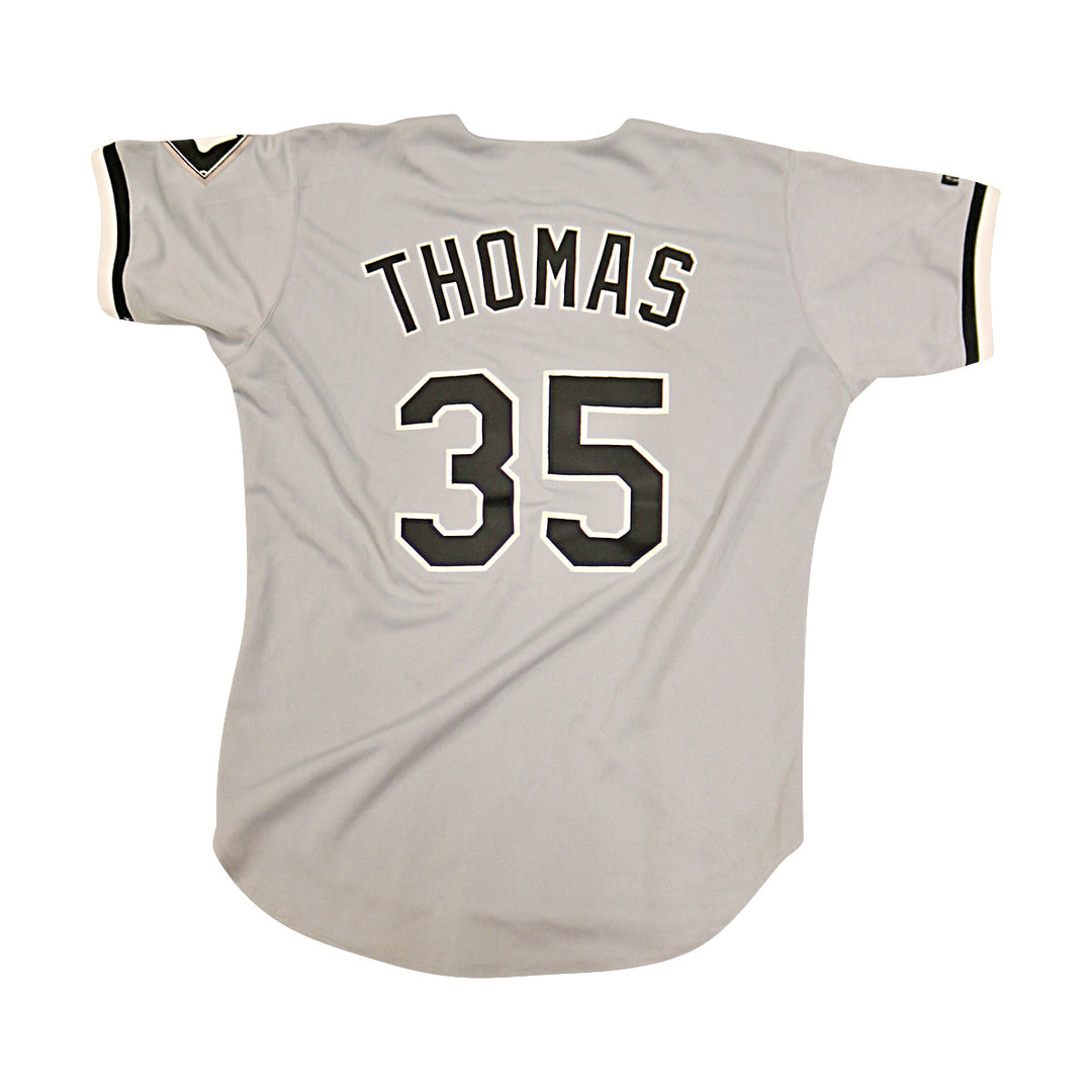 Frank Thomas White Sox Autographed Signed Russell Authentic Grey Jersey JSA COA