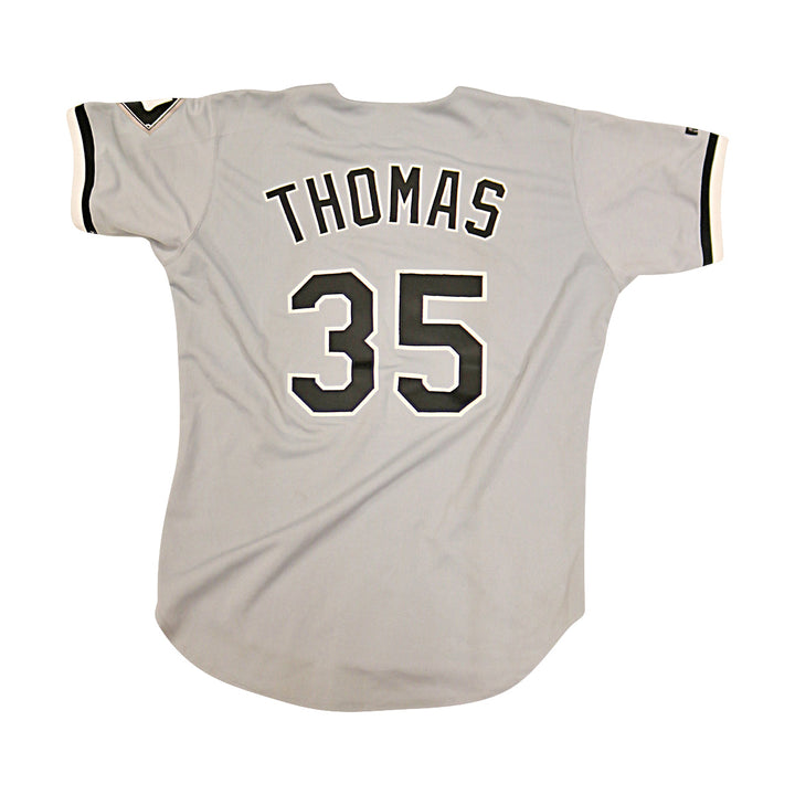 Frank Thomas White Sox Autographed Signed Russell Authentic Grey Jersey JSA COA