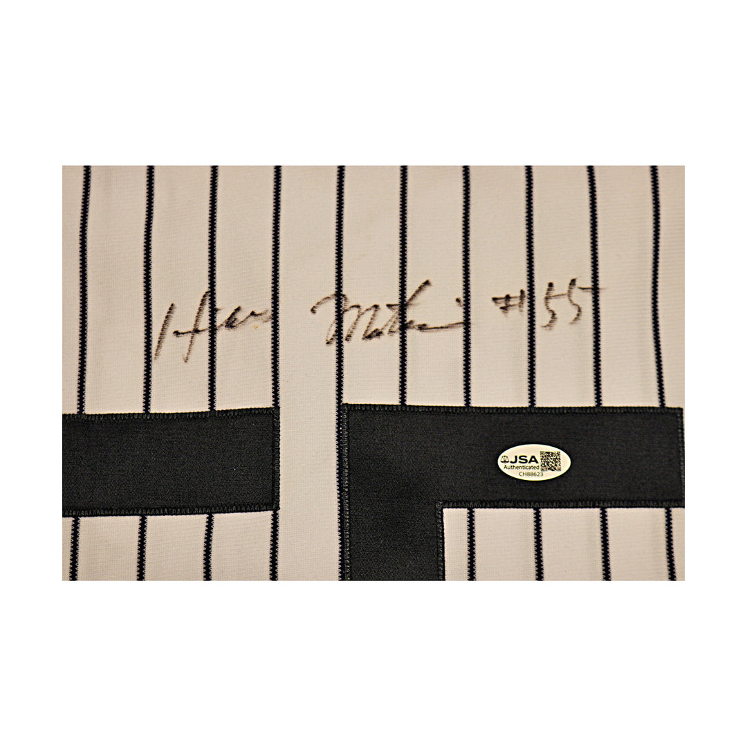 Hideki Matsui New York Yankees Autographed Signed Majestic Pinstripe Jersey JSA