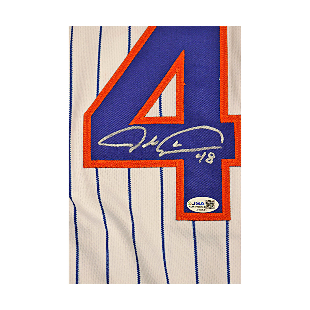Jacob deGrom Mets Autographed Signed Inscribed Majestic Authentic Jersey JSA COA