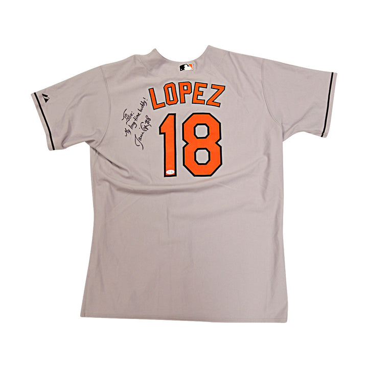 Juan Lopez Giants Autographed Signed Personalized Majestic Jersey JSA COA