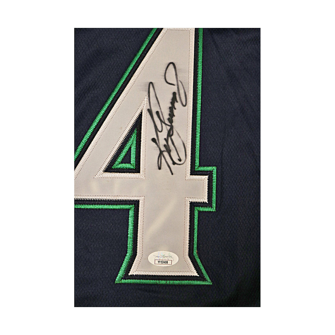 Ken Griffey Jr Mariners Autographed Signed Blue Majestic Replica Jersey JSA LOA-1