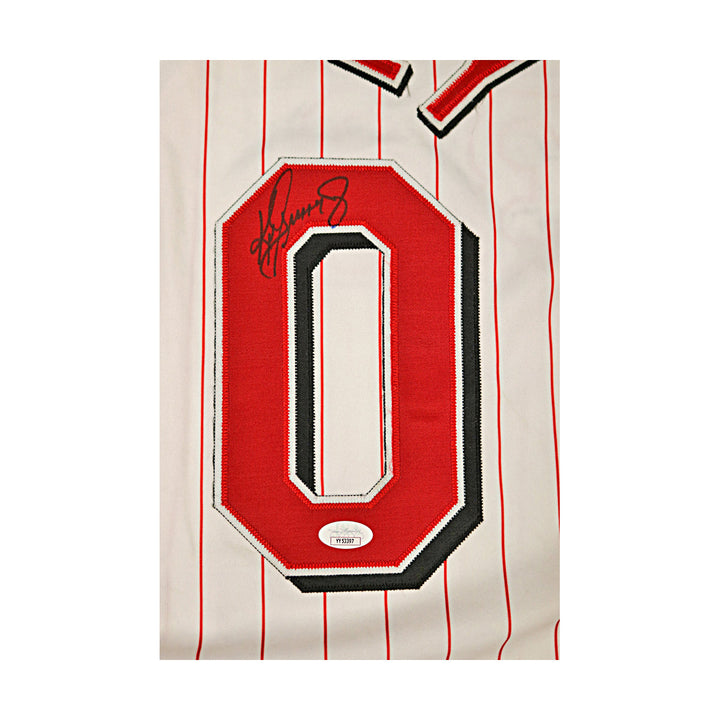 Ken Griffey Jr Reds Autographed Signed Sleeveless Russell Authentic Jersey JSA-1
