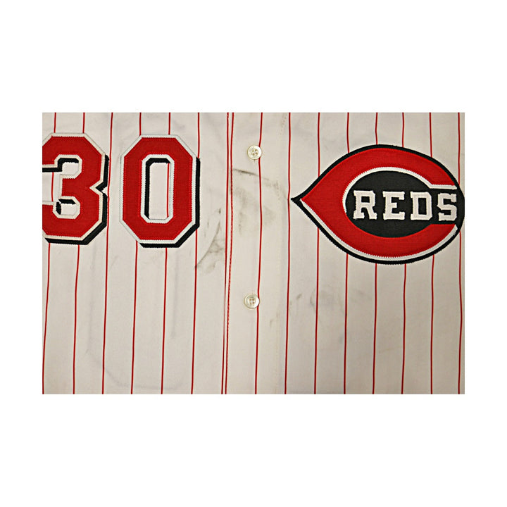 Ken Griffey Jr Reds Autographed Signed Sleeveless Russell Authentic Jersey JSA-2