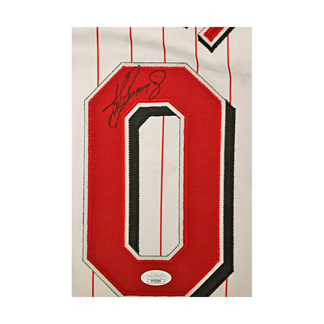 Ken Griffey Jr Reds Autographed Signed Sleeveless Russell Authentic Jersey JSA-3