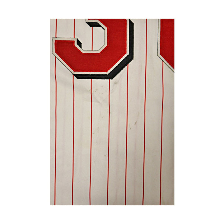Ken Griffey Jr Reds Autographed Signed Sleeveless Russell Authentic Jersey JSA-3