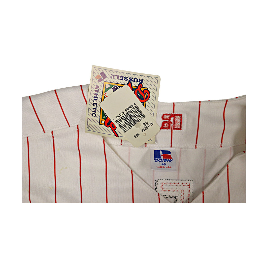 Ken Griffey Jr Reds Autographed Signed Sleeveless Russell Authentic Jersey JSA-3