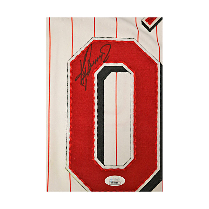 Ken Griffey Jr Reds Autographed Signed Sleeveless Russell Authentic Jersey JSA-4