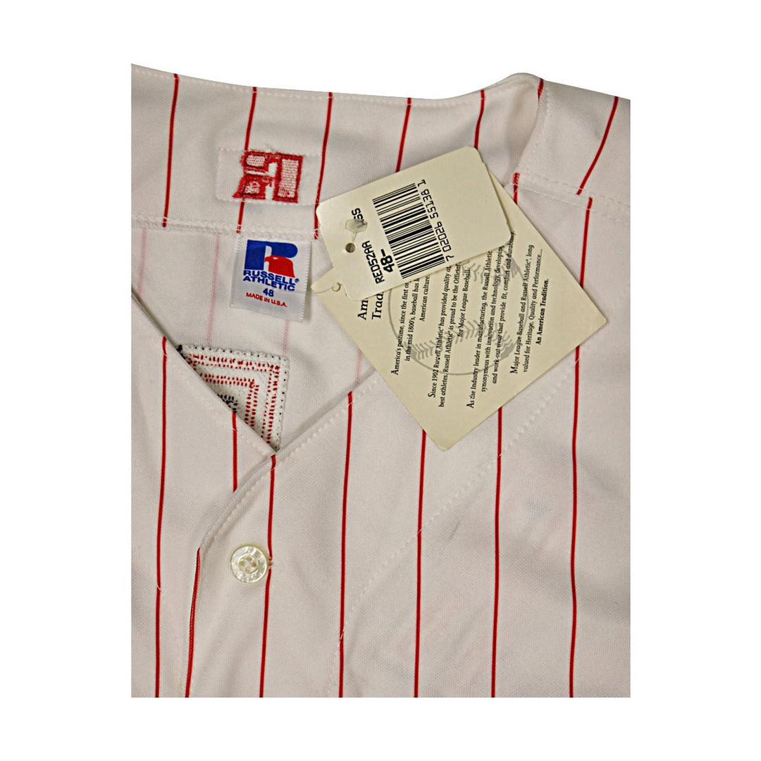 Ken Griffey Jr Reds Autographed Signed Sleeveless Russell Authentic Jersey JSA-5