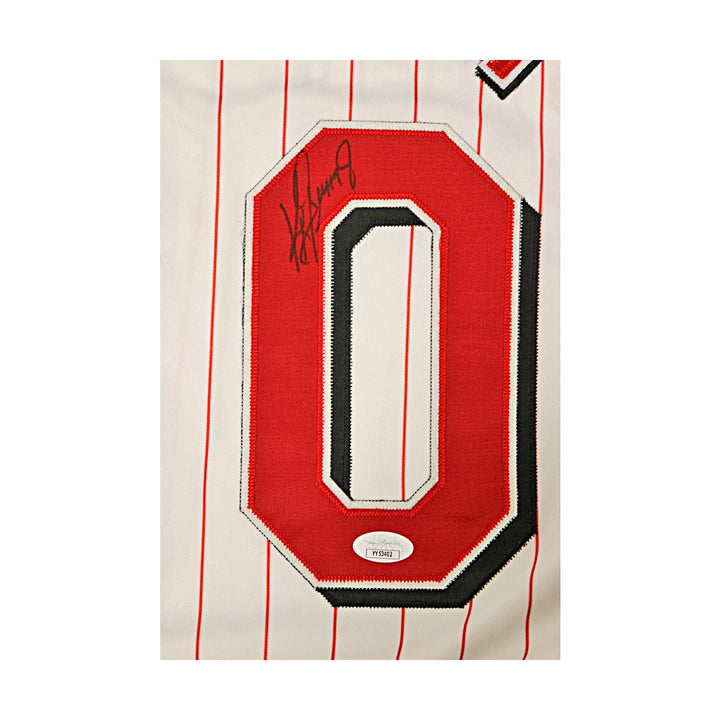 Ken Griffey Jr Reds Autographed Signed Sleeveless Russell Authentic Jersey JSA-6