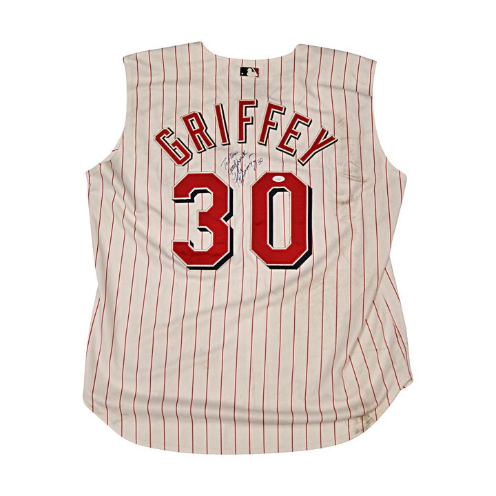 Ken Griffey Jr Reds Autographed Signed Personalized Sleeveless Authentic Jersey-1