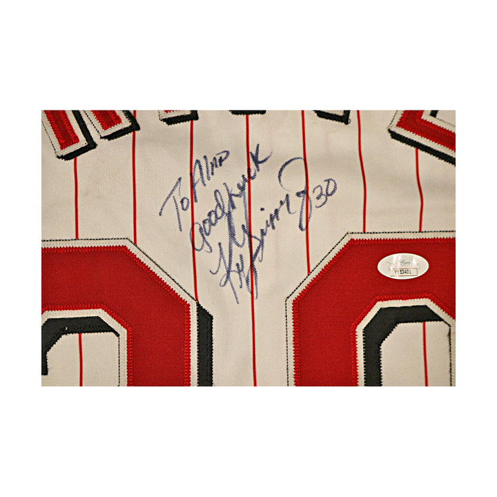 Ken Griffey Jr Reds Autographed Signed Personalized Sleeveless Authentic Jersey-1