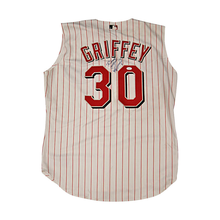 Ken Griffey Jr Reds Autographed Signed Personalized Sleeveless Authentic Jersey-2