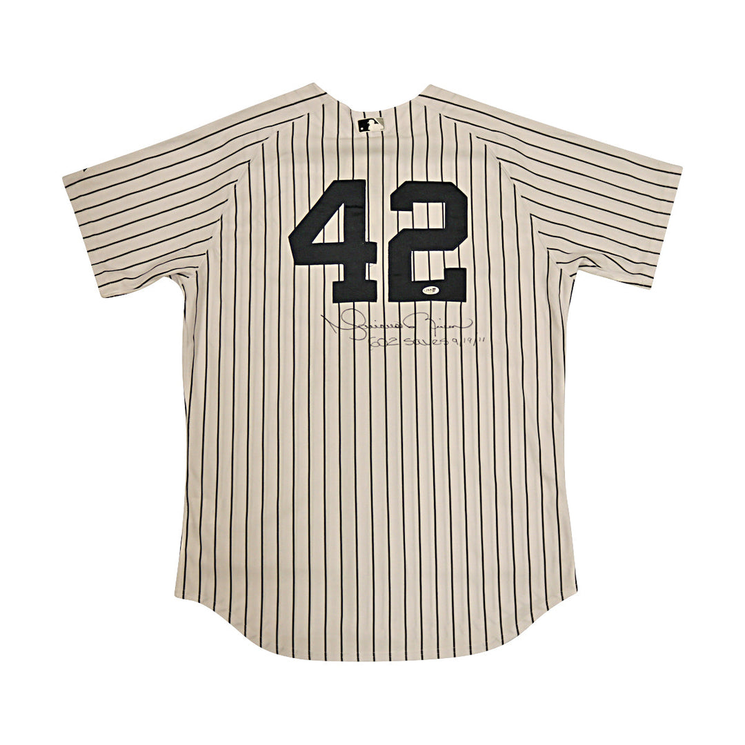 Mariano Rivera Yankees Autographed Signed Inscribed Majestic Replica Jersey JSA-2