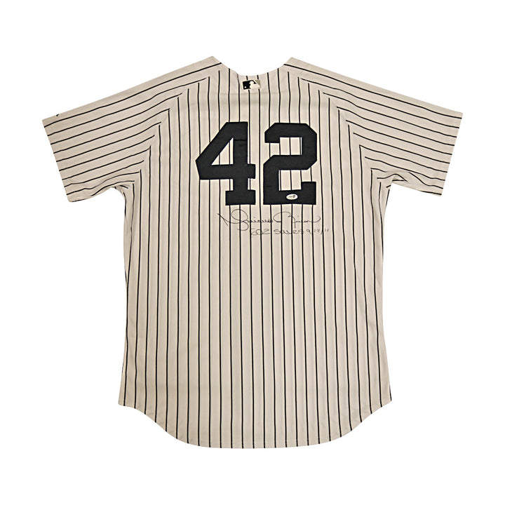 Mariano Rivera Yankees Autographed Signed Inscribed Majestic Replica Jersey JSA-2