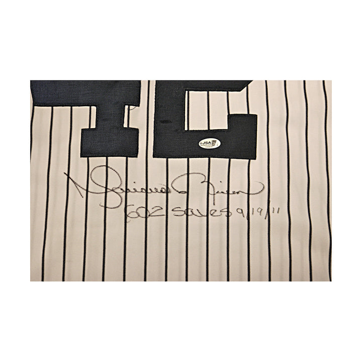 Mariano Rivera Yankees Autographed Signed Inscribed Majestic Replica Jersey JSA-2