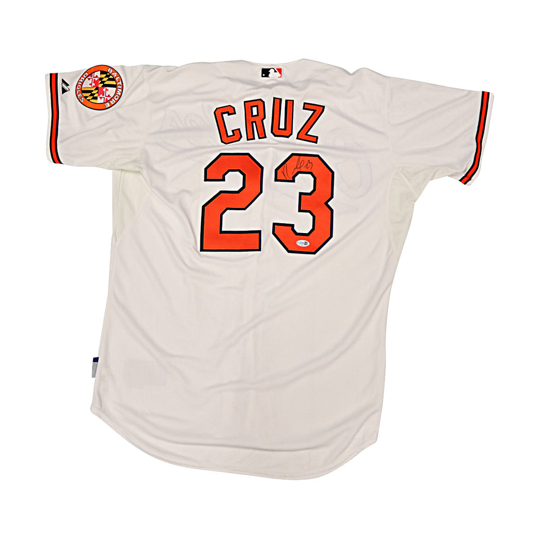 Nelson Cruz Baltimore Orioles Autographed Signed Majestic Replica Jersey JSA COA
