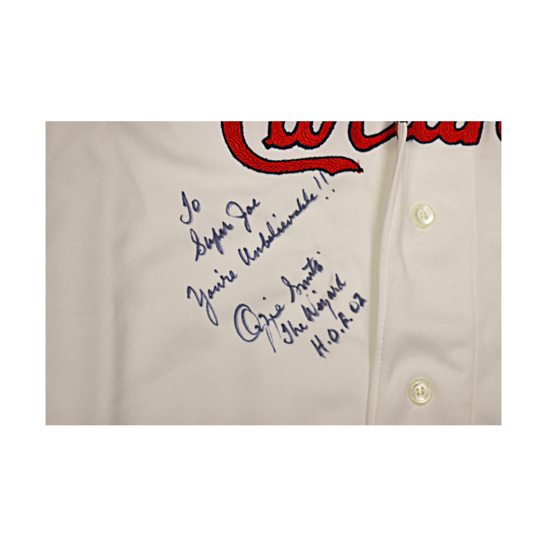 Ozzie Smith Cardinals Autographed Signed Inscribed Rawlings Authentic Jersey JSA
