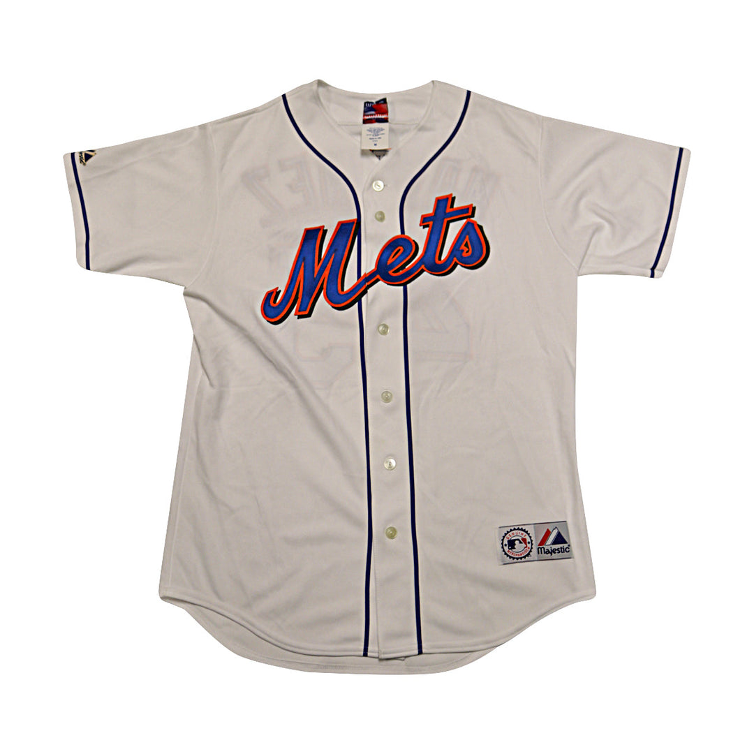 Pedro Martinez New York Mets Majestic Replica White Jersey Size M-1