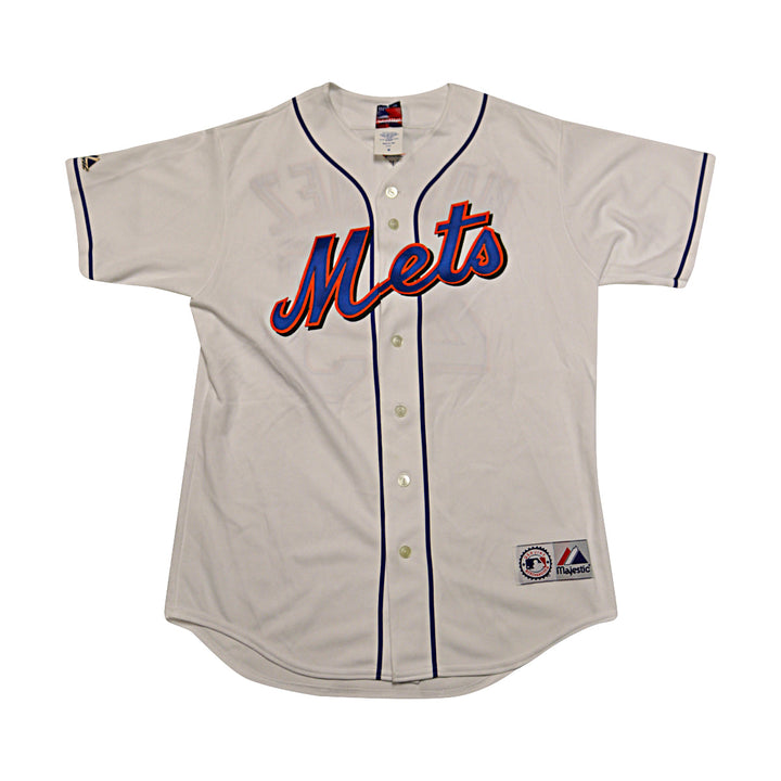Pedro Martinez New York Mets Majestic Replica White Jersey Size M-1