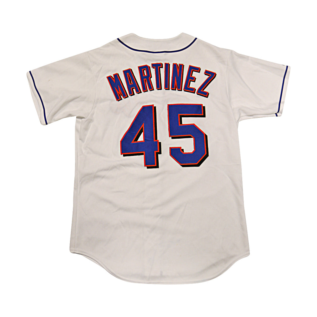 Pedro Martinez New York Mets Majestic Replica White Jersey Size M-1