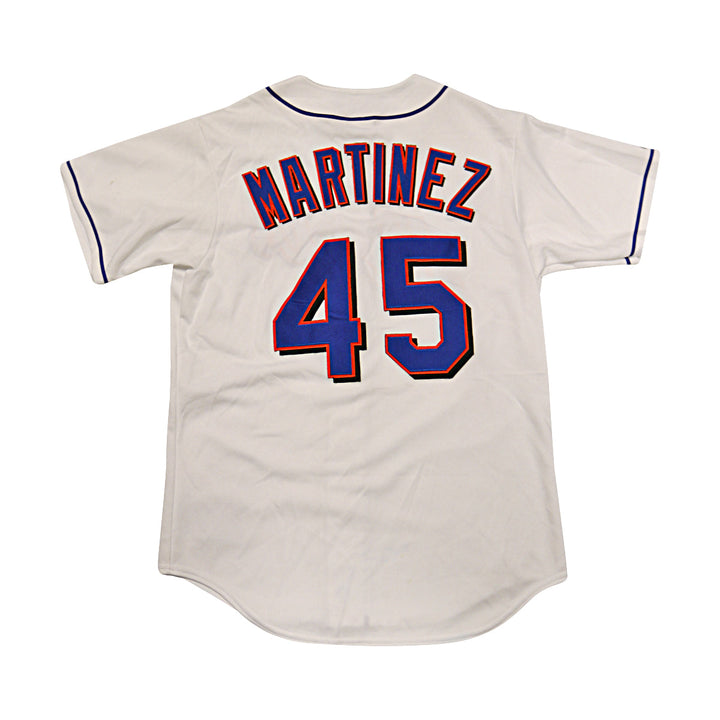 Pedro Martinez New York Mets Majestic Replica White Jersey Size M-1