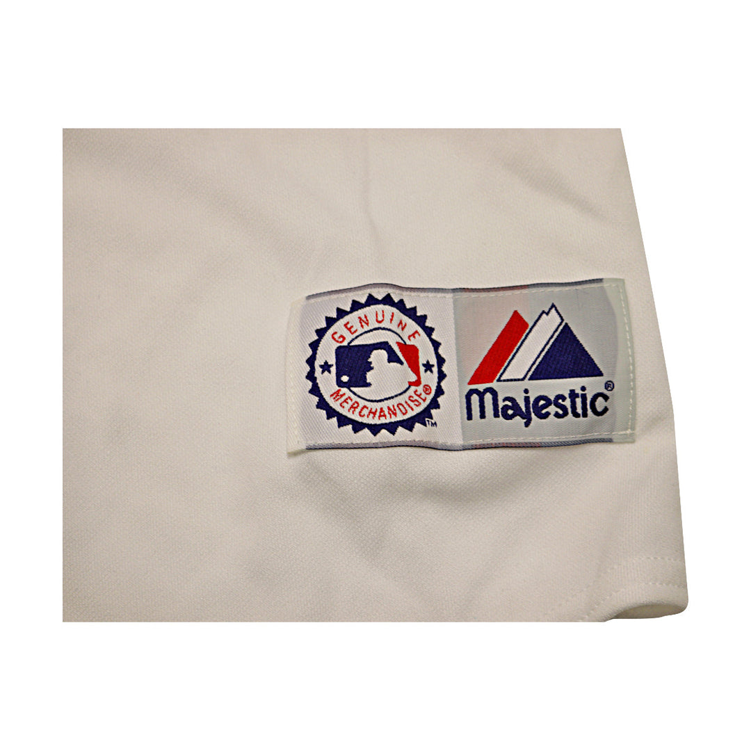 Pedro Martinez New York Mets Majestic Replica White Jersey Size M-2