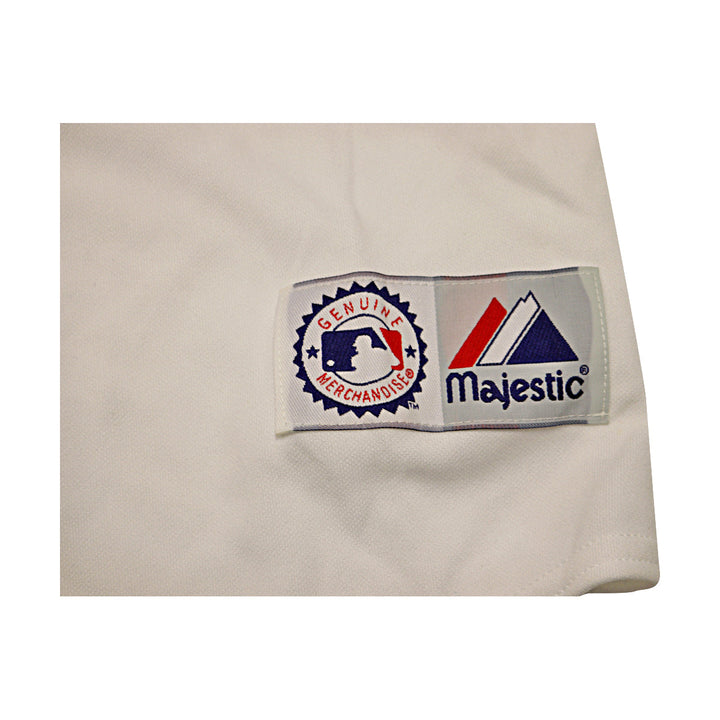 Pedro Martinez New York Mets Majestic Replica White Jersey Size M-2