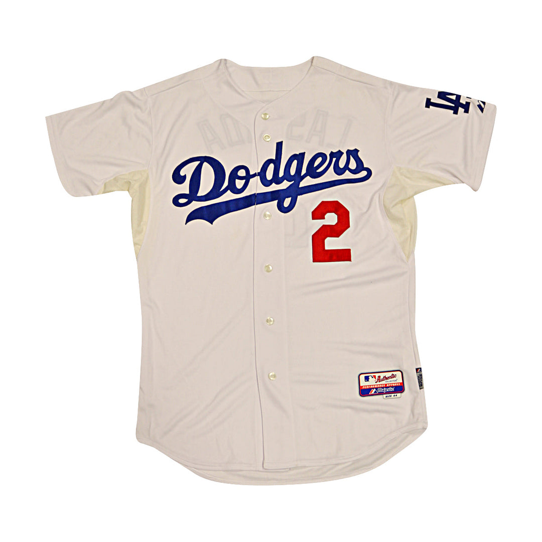 Tommy Lasorda Dodgers Autographed Signed Inscribed Majestic Replica Jersey JSA-2