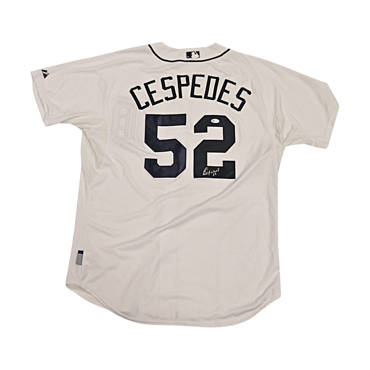 Yoenis Cespedes Detroit Tigers Autographed Signed Majestic Replica Jersey JSA