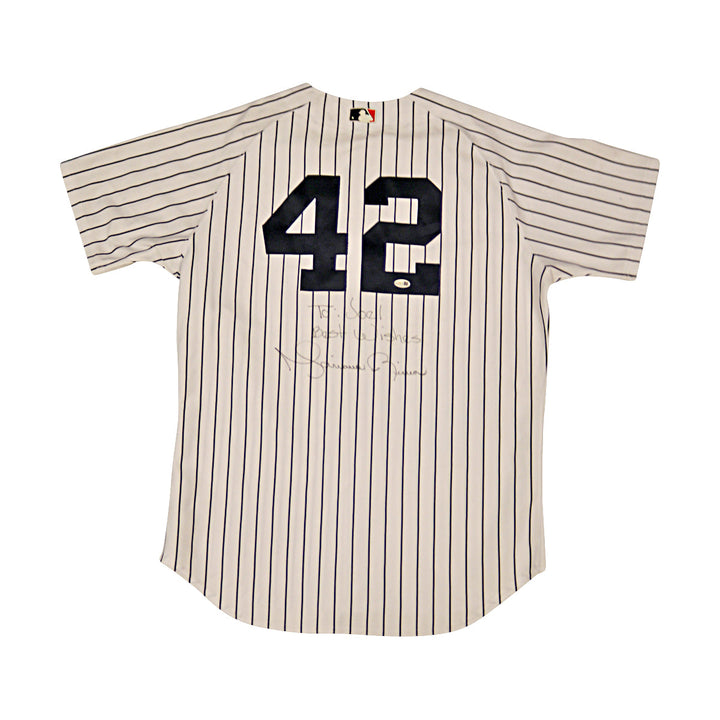 Mariano Rivera Yankees Autographed Signed Personalized Majestic Jersey JSA COA