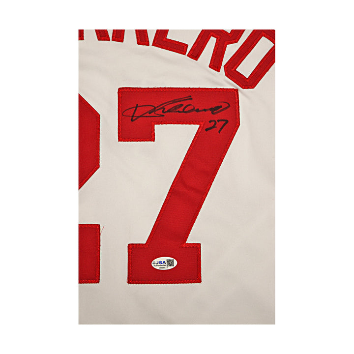 Vlad Guerrero Sr Angels Autographed Signed Majestic Replica Jersey JSA COA