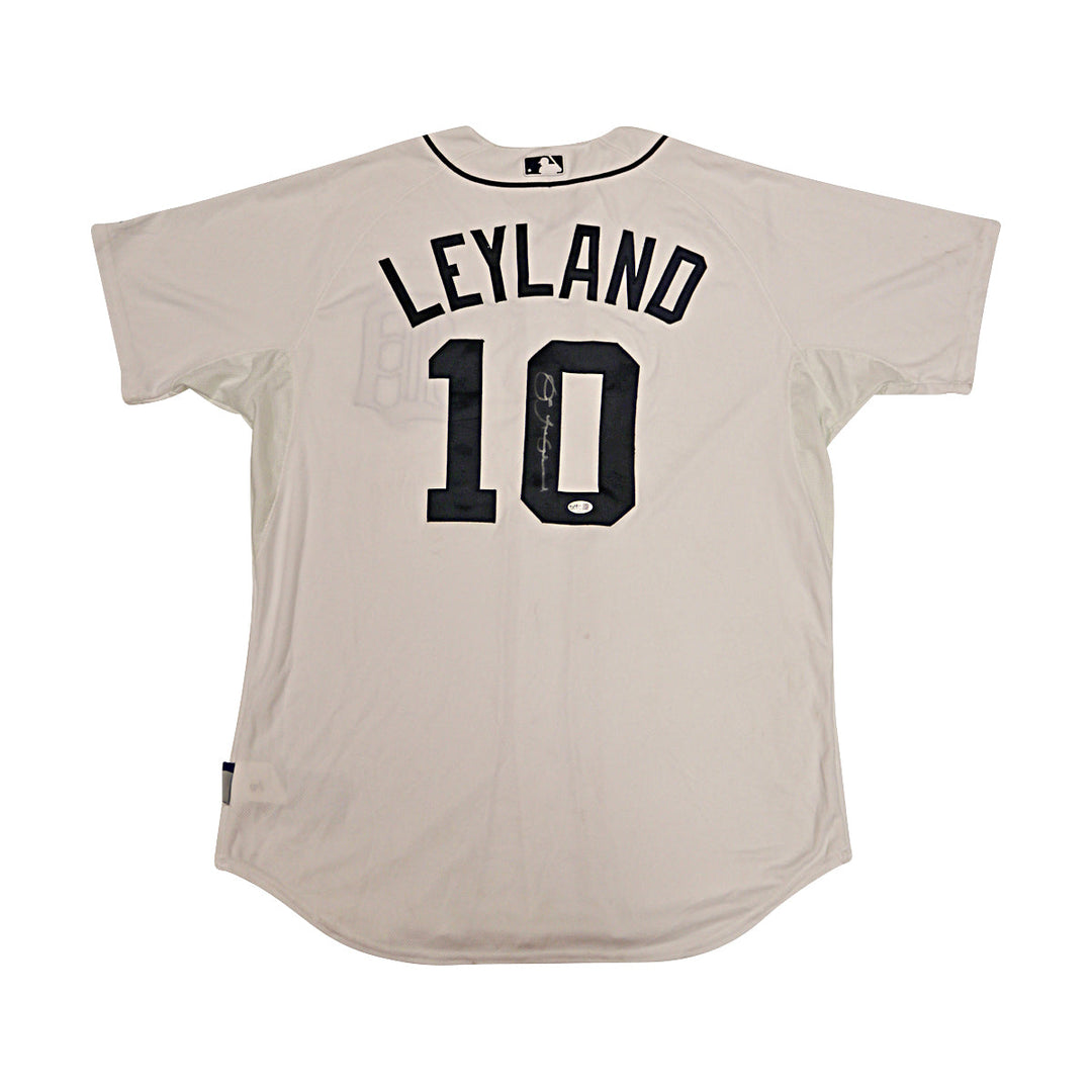 Jim Leyland Detroit Tigers Autographed Signed Majesti Replica Jersey JSA COA