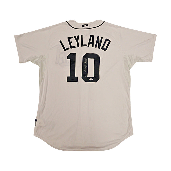 Jim Leyland Detroit Tigers Autographed Signed Majesti Replica Jersey JSA COA