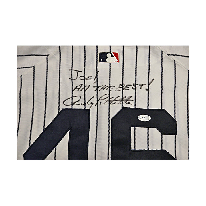 Andy Pettitte Yankees Autographed Signed Personalized Authentic Jersey JSA COA