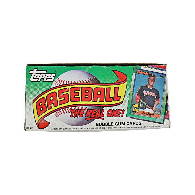 1990 Topps Baseball The Real One Unsealed Box