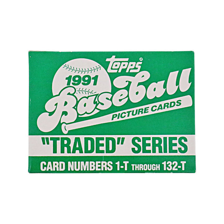 1991 Topps Baseball Picture Cards Traded Series Unsealed Box