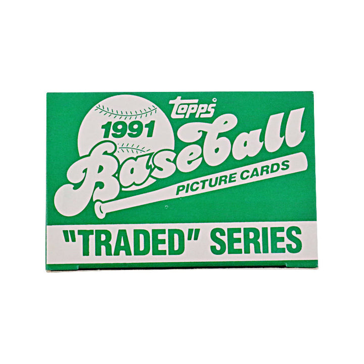 1991 Topps Baseball Picture Cards Traded Series Unsealed Box