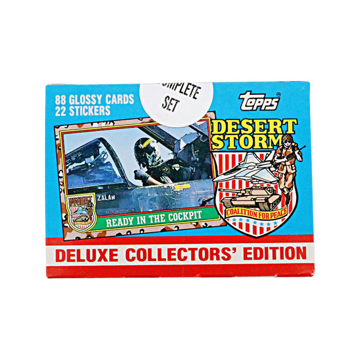 1991 Topps Desert Storm Deluxe Collectors' Edition Complete Set Sealed Box