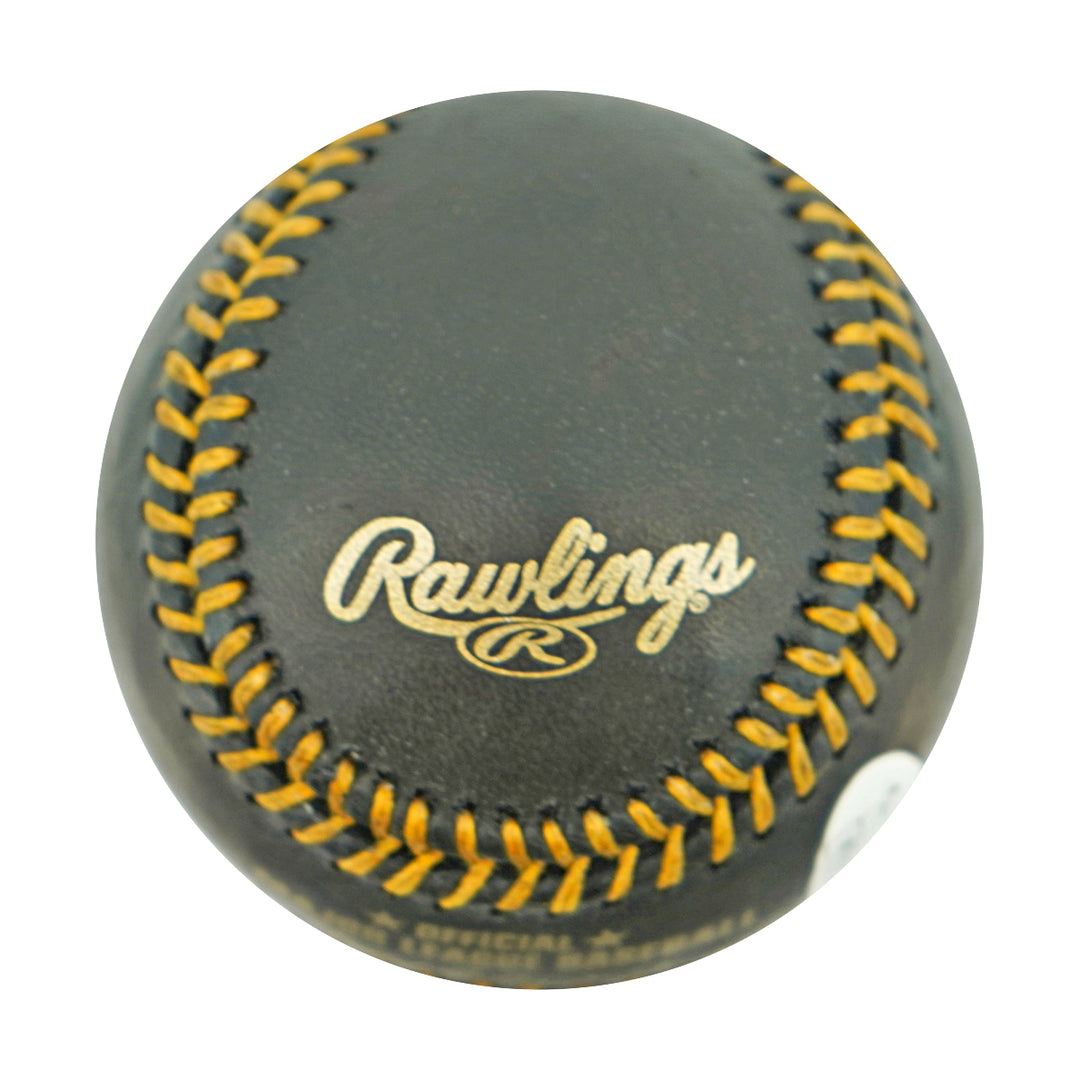 Andruw Jones Atlanta Braves Autographed OMLB Black Baseball JSA COA