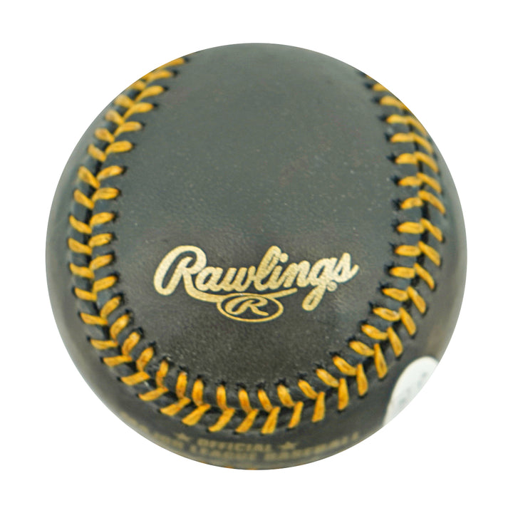 Andruw Jones Atlanta Braves Autographed OMLB Black Baseball JSA COA