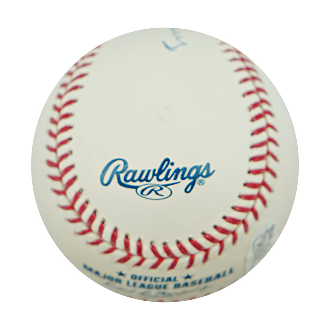 Mickey Rivers New York Yankees Autographed Inscribed OMLB Baseball JSA COA