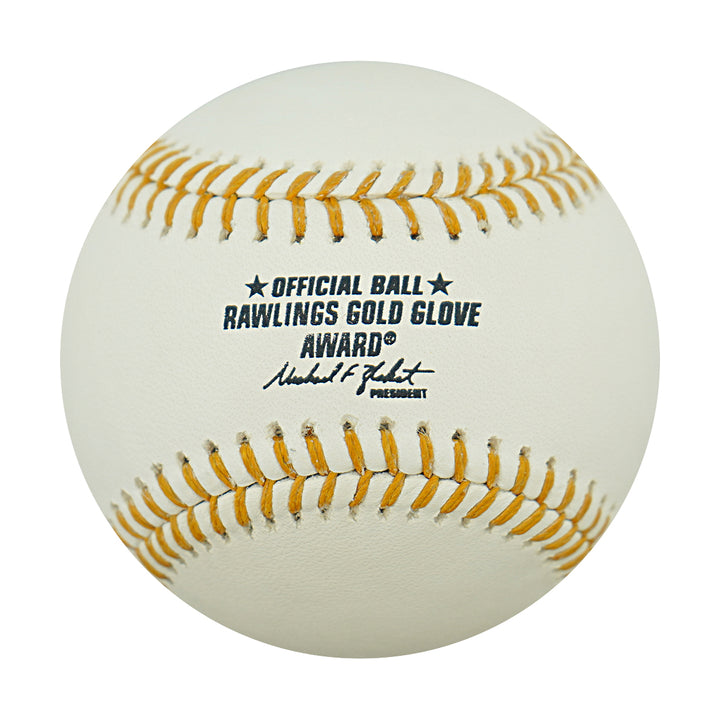 Jim Katt Saint Louis Cardinals Autographed Gold Glove Baseball JAS COA