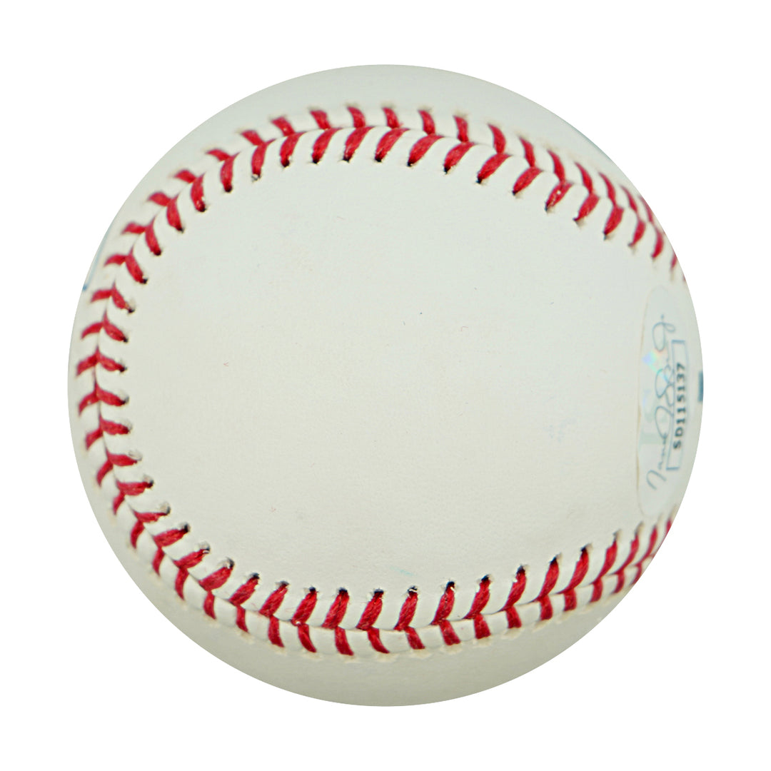 Oswald Peraza Yankees Angels Autographed OMLB Baseball JSA COA